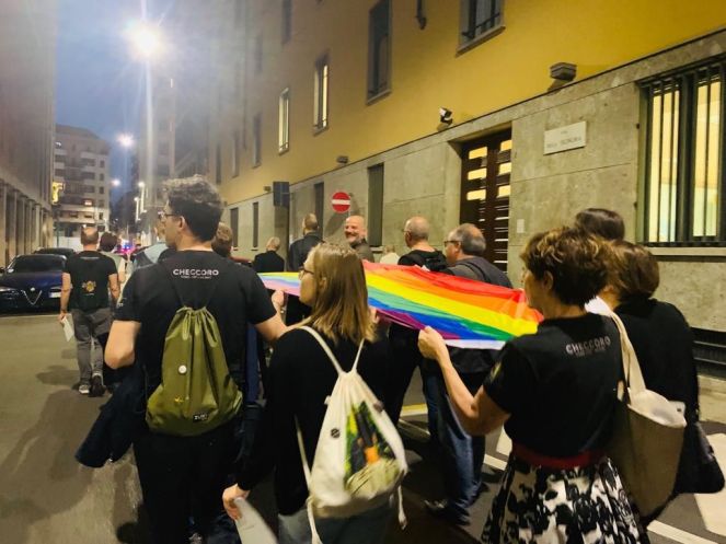Foto della Veglia e della fiaccolata per il superamento dell’omotransfobia di Milano del 31 maggio 2019